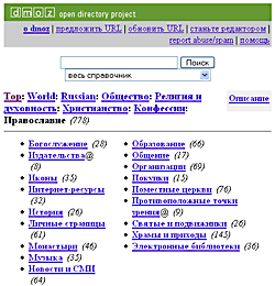 ������������ ������ �������� DMOZ